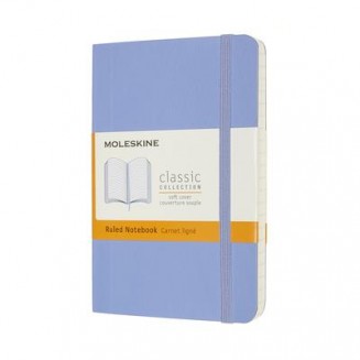 Moleskine Σημειωματάριο με Γραμμές Μικρό Hydrangea Blue Εύκαμπτο