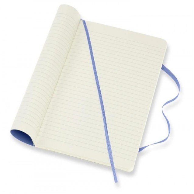 Moleskine Σημειωματάριο με Γραμμές Μικρό Hydrangea Blue Εύκαμπτο