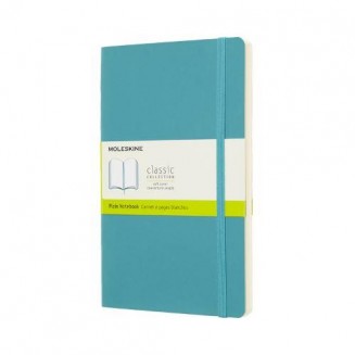 Moleskine Σημειωματάριο με Λευκές Σελίδες Μεγάλο Reef Blue Εύκαμπτο