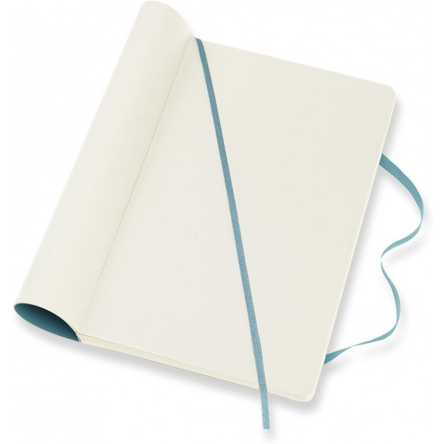 Moleskine Σημειωματάριο με Λευκές Σελίδες Μεγάλο Reef Blue Εύκαμπτο