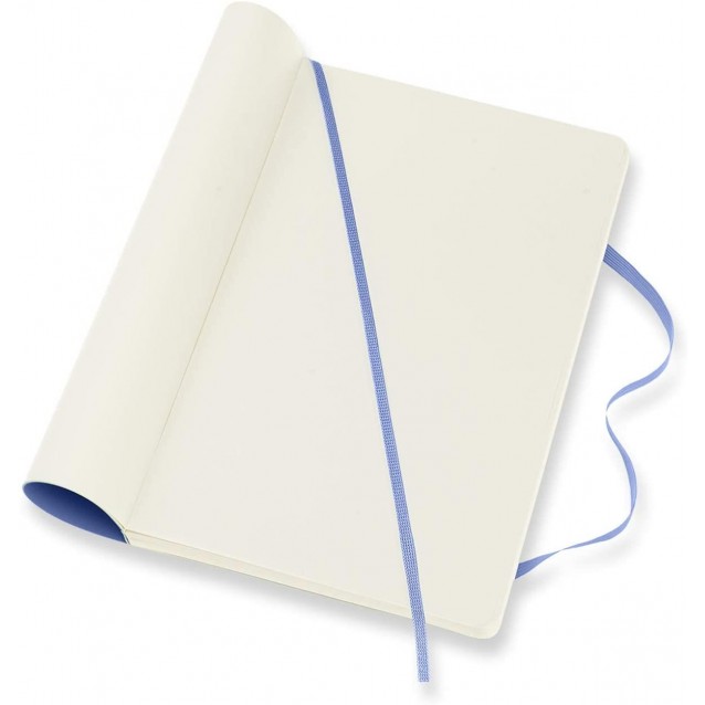Moleskine Σημειωματάριο με Λευκές Σελίδες Μεγάλο Hydrangea Blue Εύκαμπτο