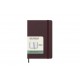 Moleskine Εβδομαδιαίο Σημειωματάριο Μικρό Burgundy Red Σκληρόδετο 2024