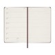 Moleskine Εβδομαδιαίο Σημειωματάριο Μικρό Burgundy Red Σκληρόδετο 2024