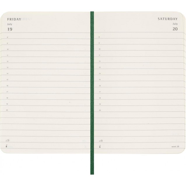 Moleskine Ημερολόγιο Μικρό Myrtle Green Εύκαμπτο 2024