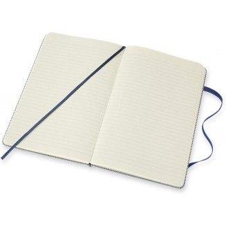 Moleskine Σημειωματάριο με Γραμμές Μεγάλο Blend Collection 20 Harringbone Blue Σκληρόδετο