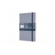 Moleskine Σημειωματάριο με Τελίτσες Μεγάλο Blend Collection 20 Harringbone Blue Σκληρόδετο