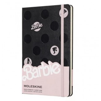 Moleskine Σημειωματάριο με Τελίτσες Barbie Μεγάλο Σκληρόδετο