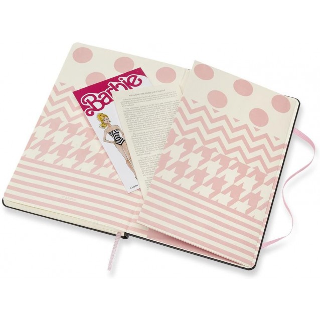Moleskine Σημειωματάριο με Τελίτσες Barbie Μεγάλο Σκληρόδετο
