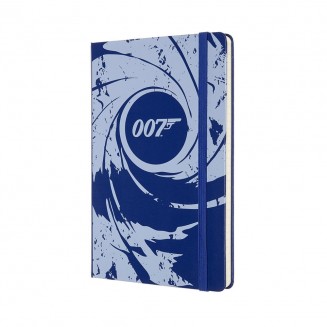 Moleskine Σημειωματάριο με Γραμμές James Bond Μεγάλο Sapphire Blue Σκληρόδετο
