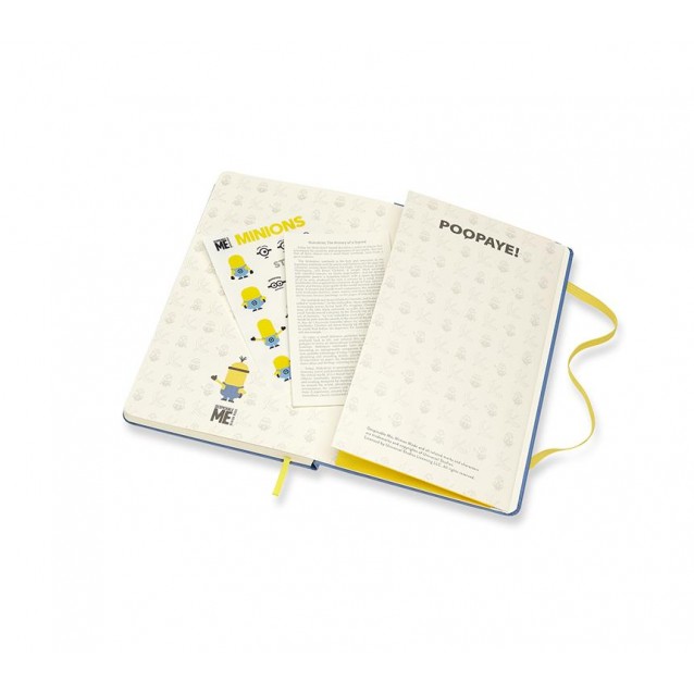 Moleskine Σημειωματάριο με Γραμμές Minions Μεγάλο Blue Σκληρόδετο
