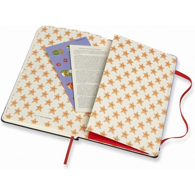 Moleskine Σημειωματάριο με Γραμμές Super Mario Full Game Μεγάλο Σκληρόδετο