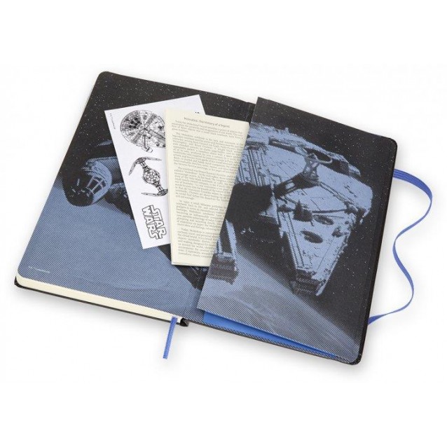 Moleskine Σημειωματάριο με Γραμμές Star Wars Falcon Μεγάλο Σκληρόδετο