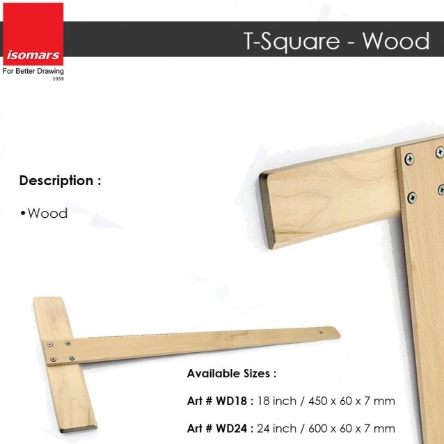 Isomars Ταφ Ξύλινο με Αρίθμηση 45x6x0,7cm