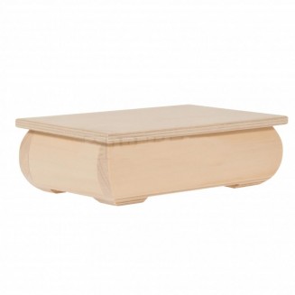 Ξύλινη Μπιζουτιέρα Κουρμπέ 24,5x19,5x7cm