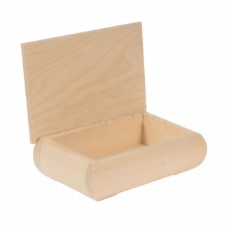 Ξύλινη Μπιζουτιέρα Κουρμπέ 24,5x19,5x7cm
