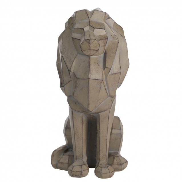 Naturecraft Geometric Αγαλματίδιο Καθιστό Λιοντάρι