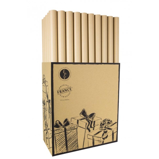 Χαρτί Περιτυλίγματος 70x300cm Brown Ribbed Kraft