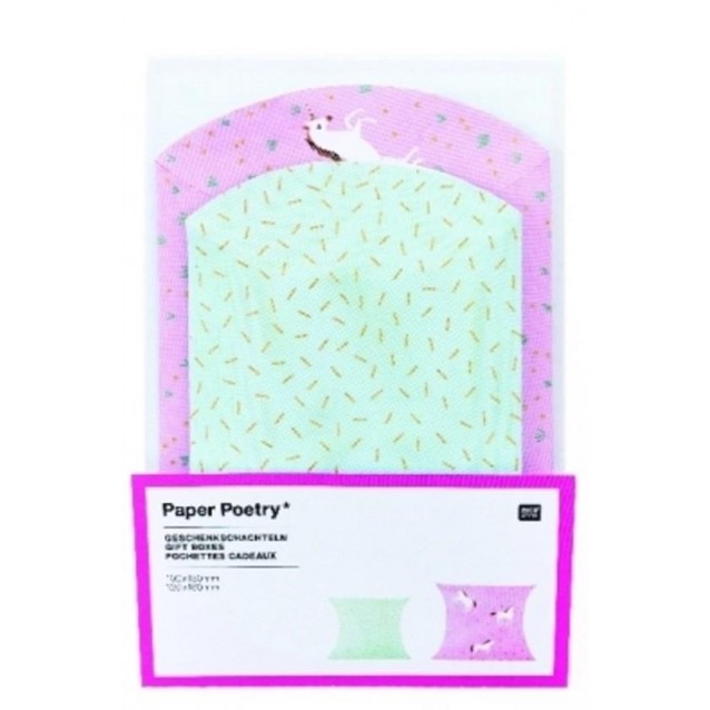 Rico Design 6 Μικρά Κουτάκια από Χαρτόνι Μονόκεροι FSC