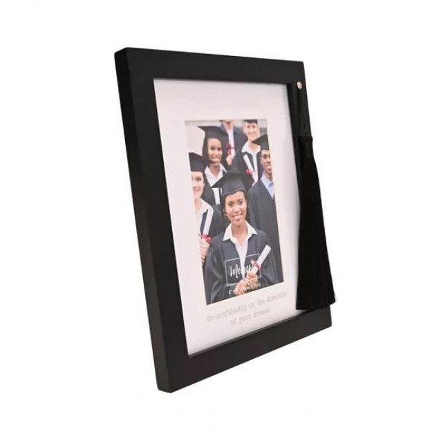 Moments Μαύρη Κορνίζα 10x15cm με Φούντα Graduation
