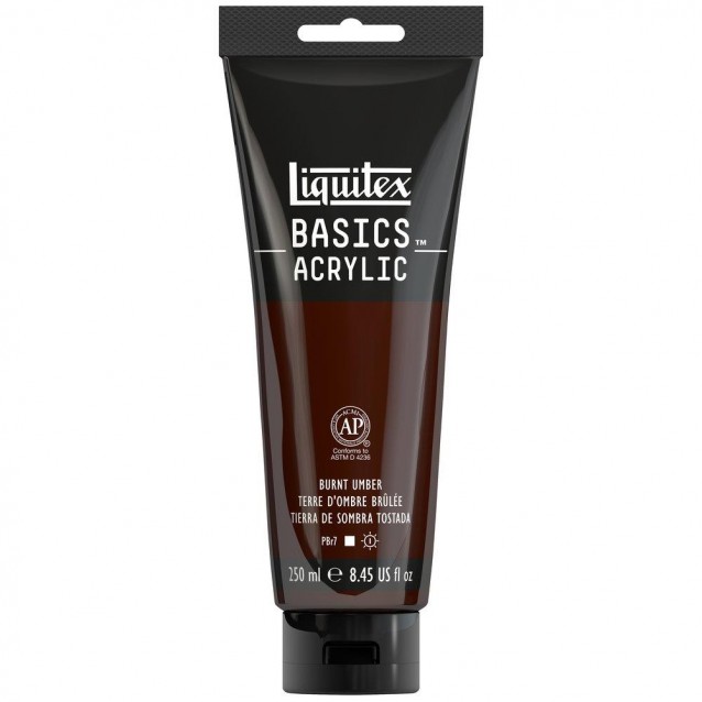 Liquitex Basics 250ml Acrylic 128 Burnt Umber Series 1