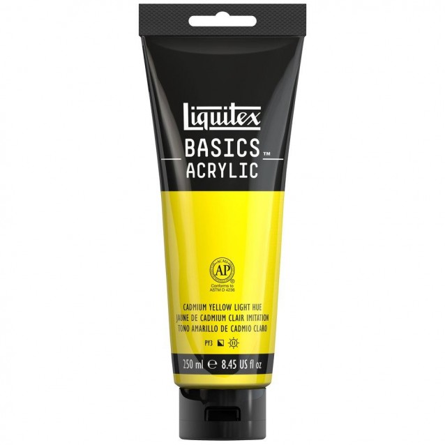 Liquitex Basics 250ml Acrylic 160 Cadmium Yellow Light Hue Series 1
