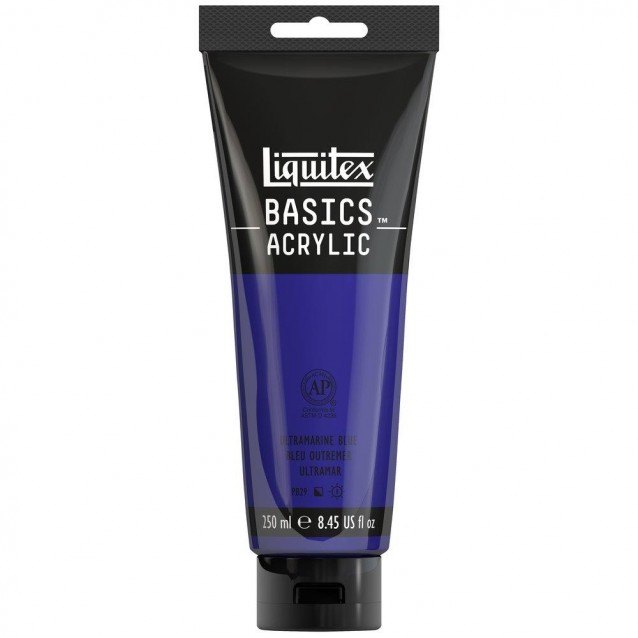 Liquitex Basics 250ml Acrylic 380 Ultramarine Blue Series 1