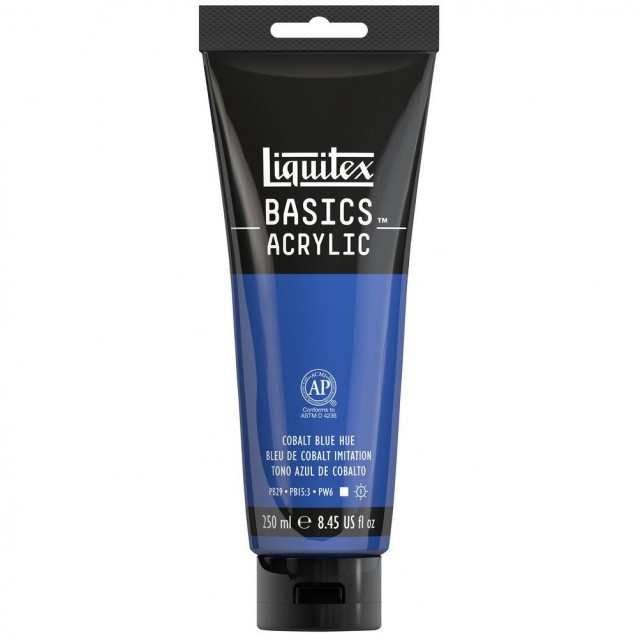 Liquitex Basics 250ml Acrylic 381 Blue Cobalt Hue Series 1
