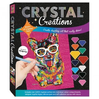 Ζωγραφική με Διαμάντια Crystal Creations PD Moreno Σκύλος με Γυαλιά