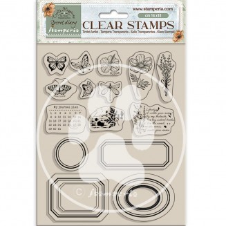 Stamperia Ακρυλική Σφραγίδα 14x18cm Labels