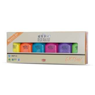 Artdeco Σετ 6 Ακρυλικά Χρώματα 75ml Macaron