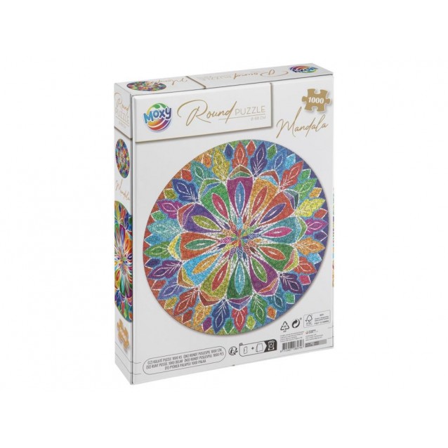 Moxy Στρογγυλό Παζλ Mandala Φ68cm 1000 Κομμάτια
