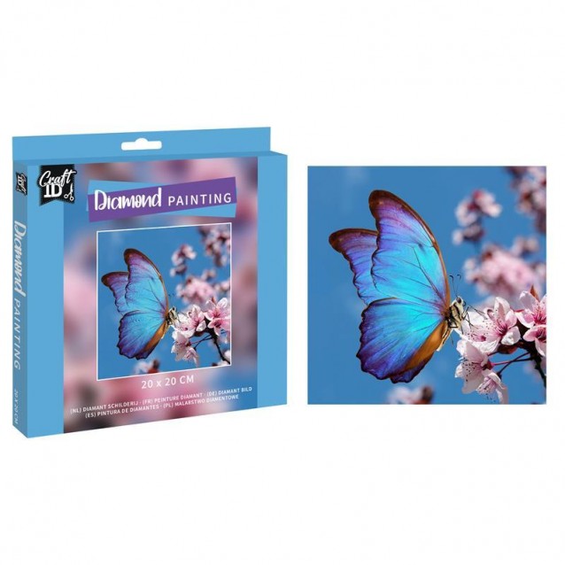 Craft ID Diamond Painting 20x20cm Πεταλούδα