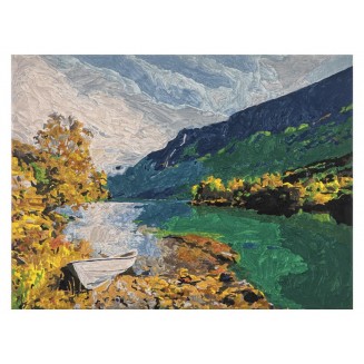 Nassau Ζωγραφική με Νούμερα Τελάρο 30x40cm με 24 Χρώματα & 4 Πινέλα Landscape