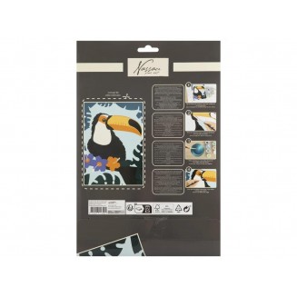 Nassau Ζωγραφική με Νούμερα Καρτολίνο 22x32cm με 10 Χρώματα & Πινέλο Tucan