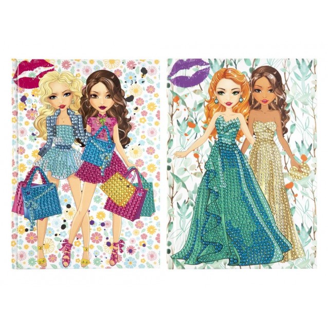 Moxy Σημειωματάριο Besties 100 σελ Α5 με Σκληρό εξώφυλλο για Diamond Painting I