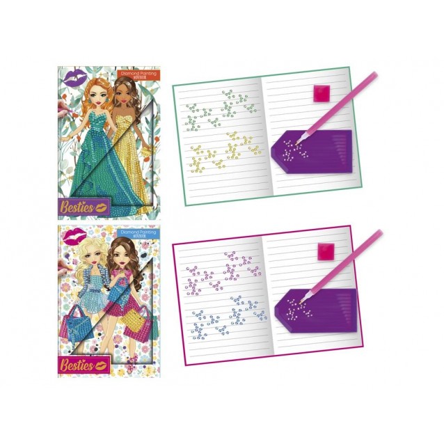 Moxy Σημειωματάριο Besties 100 σελ Α5 με Σκληρό εξώφυλλο για Diamond Painting I