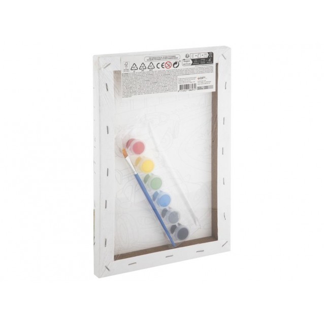 Moxy Ζωγραφική με Νούμερα Τελάρο 20x30cm με 6 Χρώματα & Πινελο Cars