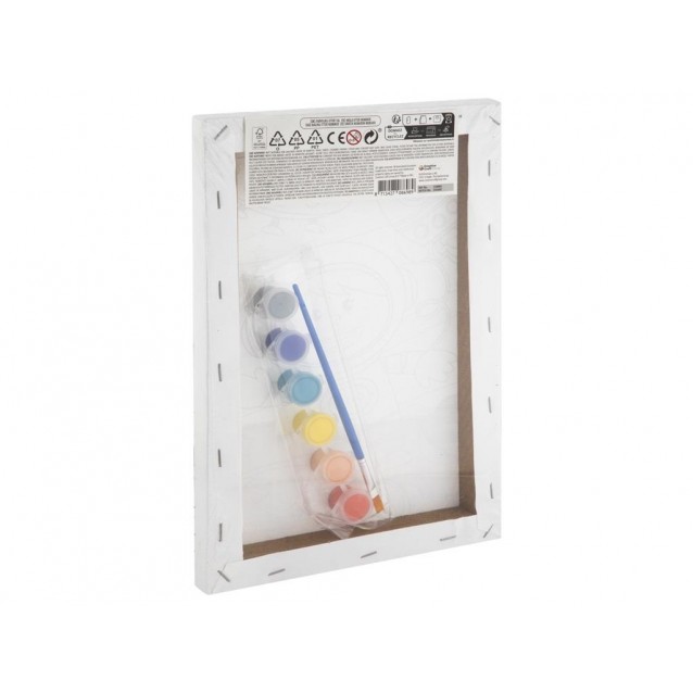 Moxy Ζωγραφική με Νούμερα Τελάρο 20x30cm με 6 Χρώματα & Πινελο Αστροναύτης