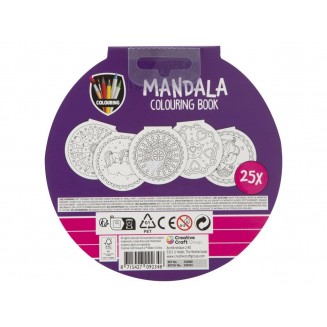 Moxy Βιβλίο Ζωγραφικής Στρογγυλό 25 Σχέδια Φ15cm Mandala I