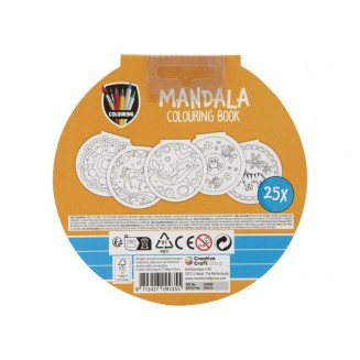 Moxy Βιβλίο Ζωγραφικής Στρογγυλό 25 Σχέδια Φ15cm Mandala IΙ