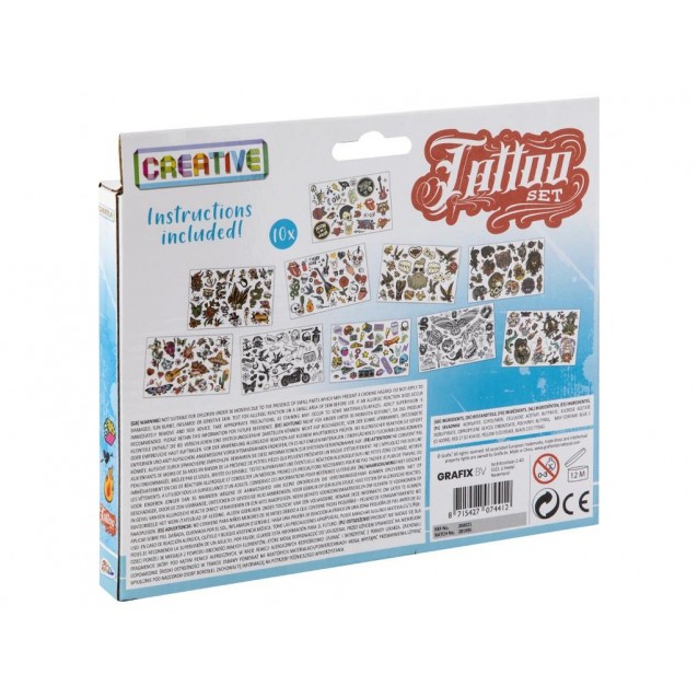 Moxy Tattoo 10 Φύλλα με Αυτοκόλλητα Τατουάζ  Boys