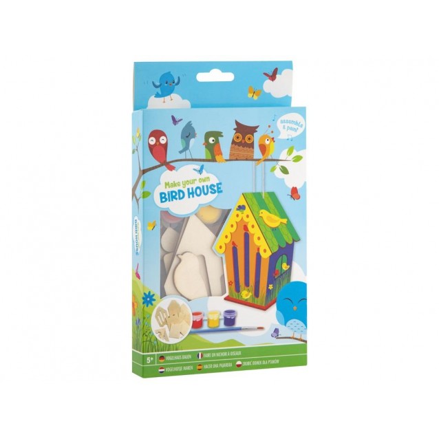 Moxy Κατασκευάστε & Χρωματίστε Μικρό Ξύλινο Σπιτάκι Πουλιών Ι