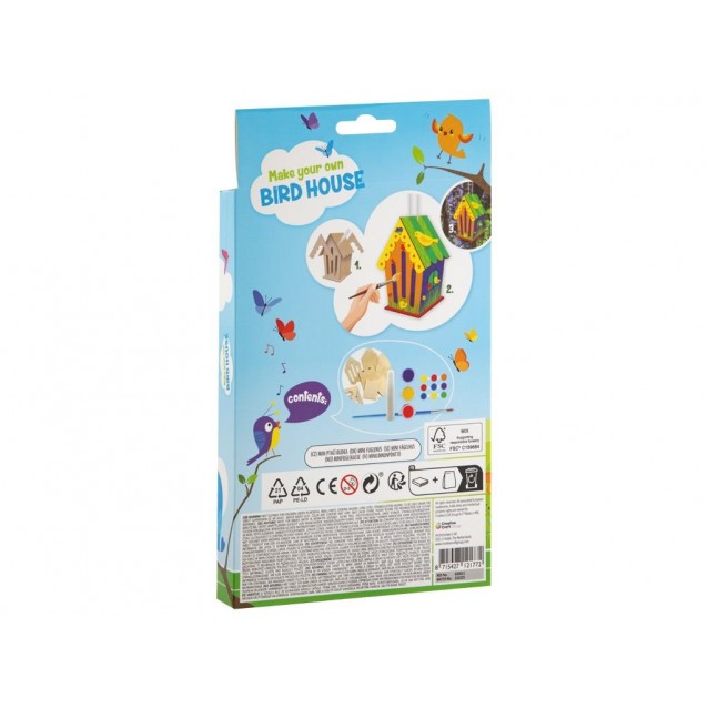 Moxy Κατασκευάστε & Χρωματίστε Μικρό Ξύλινο Σπιτάκι Πουλιών Ι