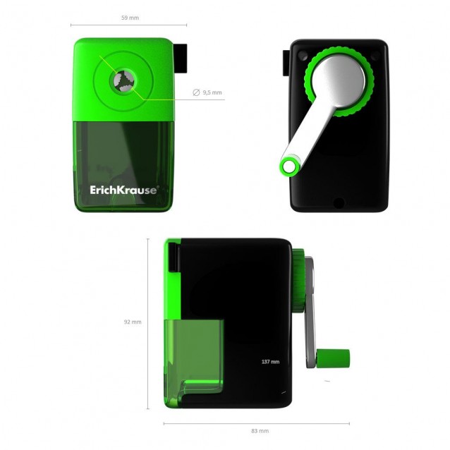 ErichKrause Ξύστρα με Μανιβέλα