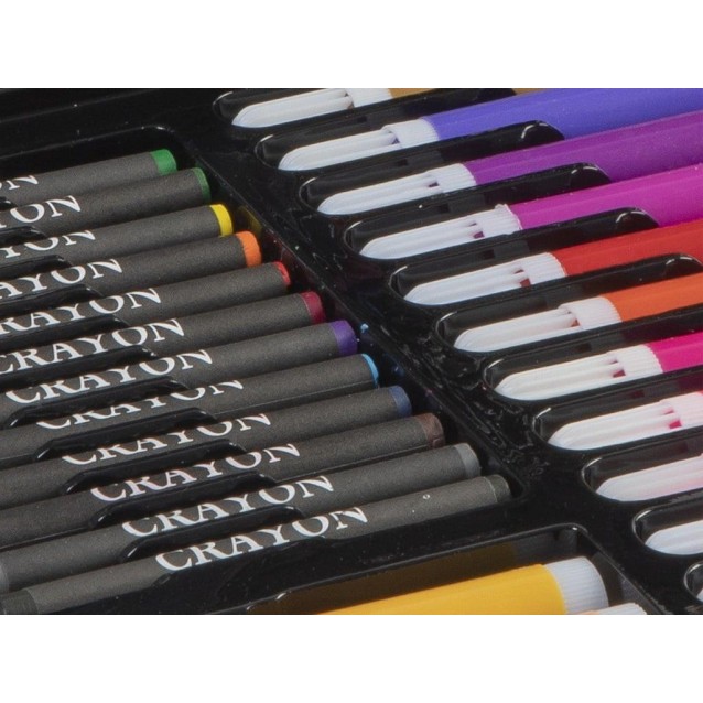 Moxy Ξύλινη Βαλίτσα 33x23x5cm με 86 Χρώματα Χειροτεχνίας