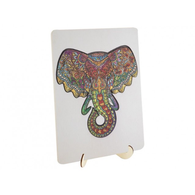 Moxy Ξύλινο Παζλ 30x22cm με 132 κομμάτια Ελέφαντας