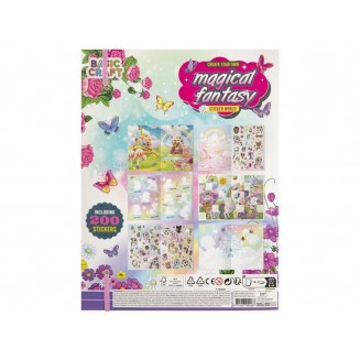 Moxy Τετράδιο Magical Fantasy Unicorn με 200 stickers