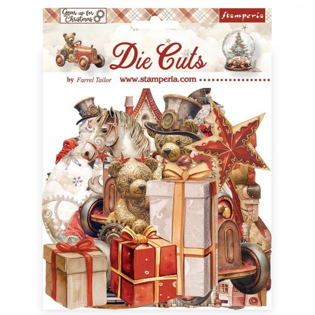 Stamperia Διάφορα Διακοσμητικά Scrapbooking Gear up for Christmas