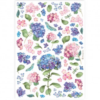Stamperia Ριζόχαρτο Decoupage A4 (21X29,7cm) Hortensia