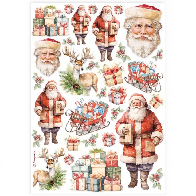 Stamperia Ριζόχαρτο Decoupage A4 (21X29,7cm) Santa Claus